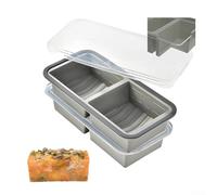 Caswynlife Silicone Freezing Trays With Lids Soup Broth Sauce Stock And Batch Cooking, Stackable Flexible Home Kitchen Organization(Light gray)