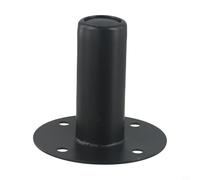 Caswynlife Speaker Pole Mounting Socket 35mm Internal Top Hat, Heavy Duty metals Stand Bracket with Flat Base and Screw Holes for DJ Equipment, Black(Y290)