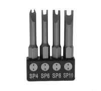 Caswynlife Special-Shaped Screwdriver Bit, 50Mm Triangle/Y/U Three-Point Head, 1/4" Hex Shank For Appliance & Toy Repair(U -type)