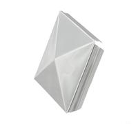 Caswynlife Stainless Steel Pyramid Post For Square Fence Posts, Galvanized Cover Cap To Protect Wood From Moisture & Decay, Silver Column Hat For Garden Fencing Accessories(1pcs 60mm)