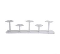 Caswynlife Transparent Acrylic Lace-Shaped 5-Tier Display St | for Dolls, Cosmetics, Perfume & Jewelry Storage Organizer, Elegant Space-Saving Showcase for Home Vanity