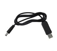 Caswynlife USB Boost Cable 5V To 9V 12V Step Up Power Converter, DC 5.5x2.1mm Output For Router Car DVR Speaker Fan, 3ft Black Charging Line(9V)