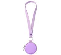 CaSZLUTION Carrying Case Compatible with Pokémon GO Plus + 2023, Portable Protective Case with Key Ring and Neck Strap, Small Nylon Storage Cover for Nintendo Pokemon GO Plus +, Light Purple