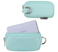 CaSZLUTION Travel Case Compatible with Anker 621 Nano Power Bank 5,000mAh, for iWALK LinkPod Mini Portable Charger 3350mAh, 4500mAh, 4800mAh Ultra-Compact Power Bank, Neo Mint (Case Only)