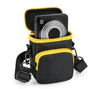 CaSZLUTION Travel Case for Kodak PIXPRO FZ55/FZ53/FZ45/FZ43 16MP Digital Camera, Lightweight Compact Camera Storage Bag with Adjustable Shoulder Strap & Belt Loop (Case Only, Black)