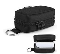 CaSZLUTION Travel Case for Sony PULSE Explore Wireless Earbuds | 600D Fabric Protective Storage Pouch Compatible with PULSE Explore Wireless Earbuds Original Charging Case, Black, Case Only