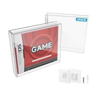 CaSZLUTION Video Game Box Protector Case for 3DS/DS Games, 3MM Clear Acrylic Display Case with Wall Mount Compatible with Nintendo 3DS & DS Game Box (Pack of 1)