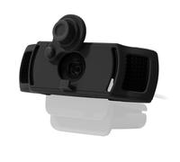CaSZLUTION Webcam Cover for Logitech C920x HD Pro Stream Webcam - Premium Silicone Privacy Shutter Case for Logitech C920 C922 C930 Series Web Camera Lens, (1 Pack, Black)