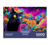 Cat 1000 Piece Jigsaw Puzzles for Adults And Kids with Extra Fun Challenges Cute Pet Home Decors Premium Box Packaging 70x50cm/1000pcs