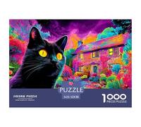 Cat 1000 Piece Jigsaw Puzzles for Adults Challenge High Difficulty Cute Pet Home Decors Premium Box Packaging 52x38cm/1000pcs