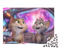 Cat 1000 Piece Jigsaw Puzzles Two Cats Happy Cinema for Adults Educational Games Beautiful Decoration Challenge High Difficulty Male And Female Birthday 70x50cm/1000pcs Gifts