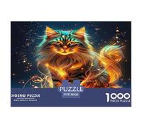 Cat 1000 Piece Jigsaws for Adults Cute Kitten Fun, Challenging & Brainteasing Beautiful Home Decoration Challenge High Difficulty 38x26cm/1000pcs