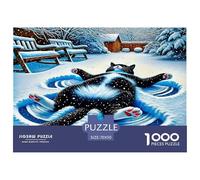 Cat 1000 Piece Jigsaws for Adults Cute Kitten Fun, Challenging & Brainteasing Birthday Gifts for Women And Man Art Colorful DIY Craft 70x50cm/1000pcs
