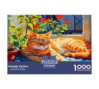 Cat 1000 Piece Jigsaws for Adults Cute Kitten Impossible Birthday Gifts for Women And Man Art Colorful DIY Craft 38x26cm/1000pcs