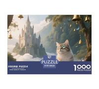 Cat, 1000-piece Puzzle, A Mindful Pastime for Relaxation And Skill-building, Great for Interior Décor, Suitable for Ages 10+, 38x26cm/1000pcs
