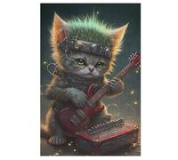 Cat 1000 Pieces Wooden Jigsaw Puzzle for Adults Puzzles Brain Exercise Challenge High Difficulty Game for Kids 78×53cm
