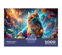 Cat 1000Piecess JigsawPuzzlesKitten Sleeping ForAdults Challenging LargePiecePuzzles Age12+byth EducationalGames Brainteasing Adults Jigsaw Puzzle 52x38cm/1000pcs