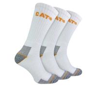 CAT 3 Pack Mens Real Work Socks - 11-14 - White