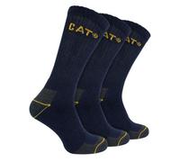 CAT 3 Pack Mens Real Work Socks - 3-5 - Navy