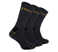 CAT 3 Pairs Mens Real Work Socks - 6-9 - Charcoal
