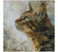 Cat (4) Counted Cross Stitch Kits, 14ct 150x150 Stitch,37x37cm Cotton cat Counted Cross Stitch Kits