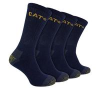 CAT Footwear Mens 4 Pack Premium Cotton Work Socks - 6-9 UK - Navy
