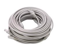 Cat 5 Power Extension Ethernet Cable for IP Cameras NVR System 10Mbps100Mbps, 5m/10m/15m/20m RJ45+DC for Home (20m)