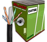 Cat 5e Ethernet Cable 305m, 1000ft Bulk LAN Cable Roll, High-Speed RJ45 Network Wire, Internet Patch Lead, UTP CCA AWG24, Gigabit, CCTV, Computer Gaming, Home, Office, Easy Pull Box