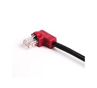 Cat 5e RJ45 UTP Ethernet L-a-n Cable 90 Degree Angled 24 AWG Twisted 4 PTR 586B Wires (Size : Bundle1, Color : LEFT ANGLED_1.8M)