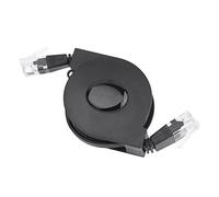 CAT 6 Ethernet Cable Ultra Flat, Adjustable Retractable CAT6 RJ45 Lan Network Cable Patch Shielded Flat Ethernet Cord (1M)