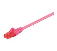 Goobay 95267 CAT 6 Patch Cable, U/UTP, Magenta, 15 m Length