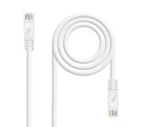 CAT.6A LSZH 1m U/FTP Network Cable, AWG24, White, ideal for high-speed connection and data networking in sensitive environments.