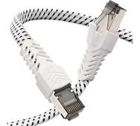 Cat 8 Ethernet Cable, 3M Nylon Weaving High Speed 40Gbps Network Cable, Shielded S/FTP Copper Wires Rj45 Connector for Ps5/Laptop/Router/Game/Modem
