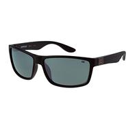 CAT 8018 Men's Polarized Rectangular Sunglasses, Matte Black, 61 mm