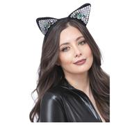 Cat Accessories Ladies Cat Ears & Tail Cats Mask Halloween Fancy Dress