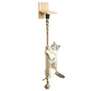 Cat Accessories Outdoor, Wall-Mounted Cats Rope Ladder, Cats Ladder Outdoor, Cat Climbing Wall for Indoor Space Optimization for Indoor Outdoors Cats Playing