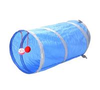 Cat Accessories Pet Kitten Tunnel Tube Toy Hide Playing Foldable House Hanging Ball Bell Toys for Cats to Keep Them Busy