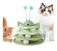 Cat Activity Centre - 3 Levels Rotating Tower with Balls, Interactive Self Play Toy, Enrichment Game with Stimulation Exercises | Indoor Hunting Hunting Toy p