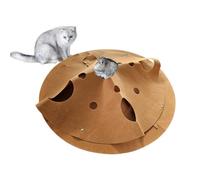 Cat Activity Mat, Cat Activity Play Pad, Fun Interactive Pet Rug, 35x35inch, Space-Saving Design, Encourages Play, Easy to Clean, for Cats & Kittens