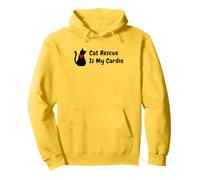 Cat Adoption, Cat Rescue Is My Cardio, For Rescue Cat Lovers Pullover Hoodie