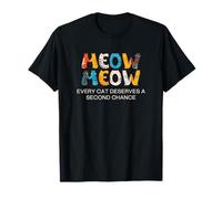 Cat Adoption, Meow, Every Cat Deserves A Second Chance T-Shirt