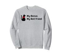 Cat Adoption, My Rescue, My Best Friend,For Rescue Cat Lover Sweatshirt