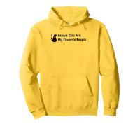 Cat Adoption, Rescue Cats Are My Favorite People Pullover Hoodie