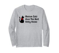 Cat Adoption, Rescue Cats Give The Best Kitty Kisses Long Sleeve T-Shirt