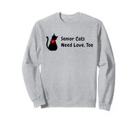 Cat Adoption, Senior Cats Need Love Too Sweatshirt