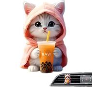 Cat Air Freshener, Car Air Freshener, Cute Animal Car Air Freshener, Cartoon Lovely Car Vent Clip Diffuser, Solid Sea Odor Aromatherapy Diffuser for Workplace, Bedroom
