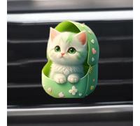 Cat Air Freshener Car Vent,Cartoon Lovely Auto Vent Clip Diffuser, Sea Smell Car Cartoon Aromatherapy Diffuser Automotive Interior Accessories For Most Vehicles