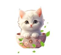 Cat Air Freshener Car Vent,Cartoon Lovely Auto Vent Clip Diffuser, Sea Smell Car Cartoon Aromatherapy Diffuser Automotive Interior Accessories For Most Vehicles