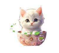Cat Air Freshener Vent Clip - Cute Sea Scented Car Diffuser For Air Vents | Cartoon Aromatherapy Clip For Car Interior | Fun And Fresh Automotive Accessory | For Pet Lovers And Drivers