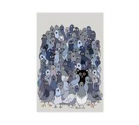 Cat Among The Pigeons Canvas Poster Wall Art Decor Print Picture Paintings for Living Room Bedroom Decoration 20x30inch(50x75cm)